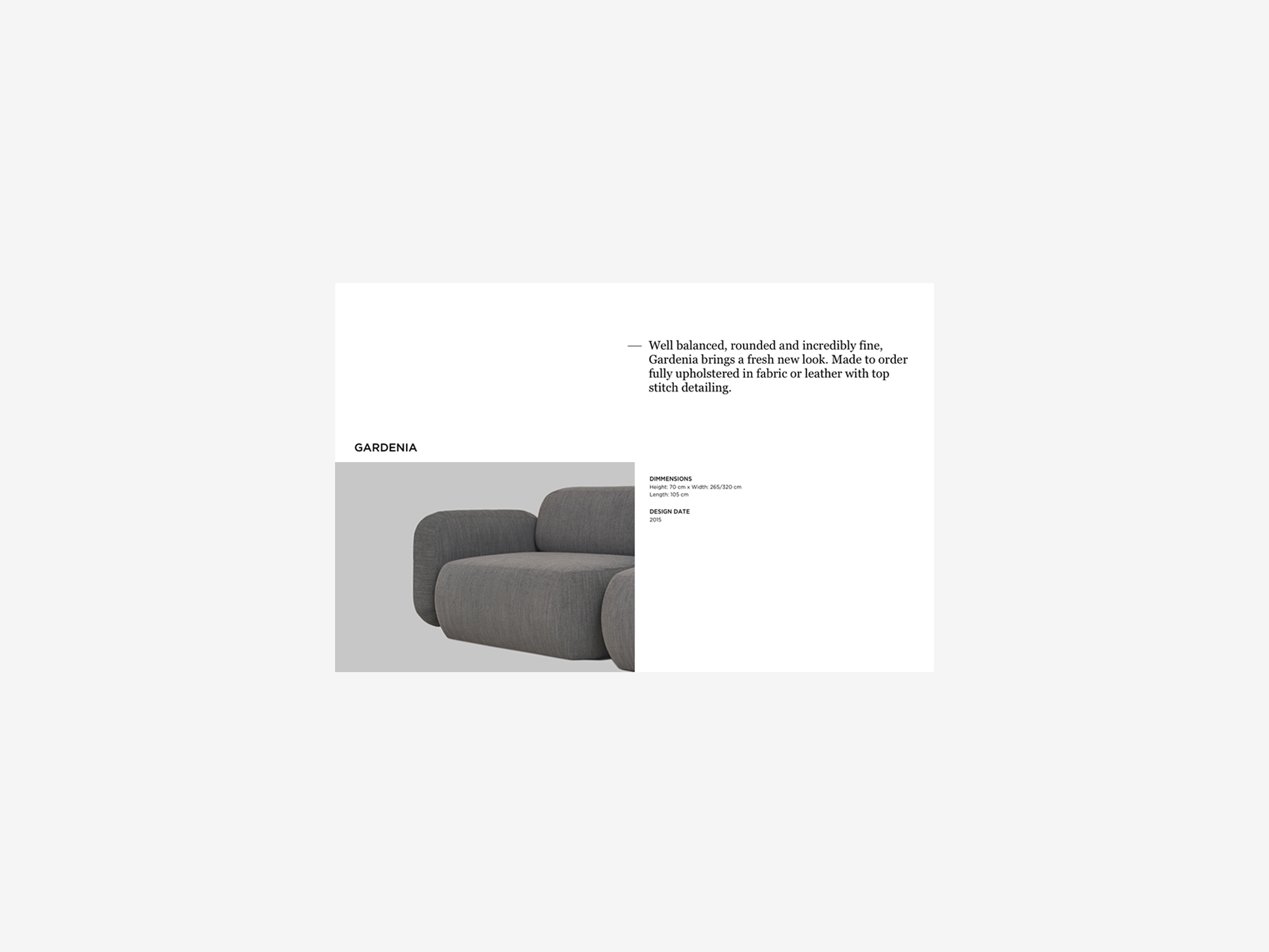 Bow & Arrow Upholstery website product section mockup