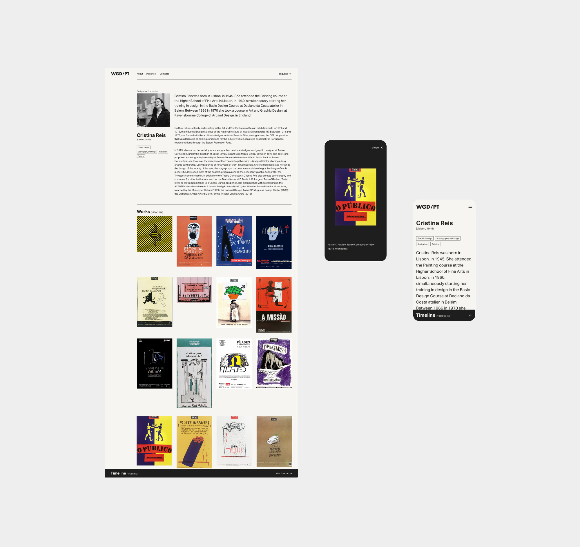 WGD/PT Cristina Reis profile mockup